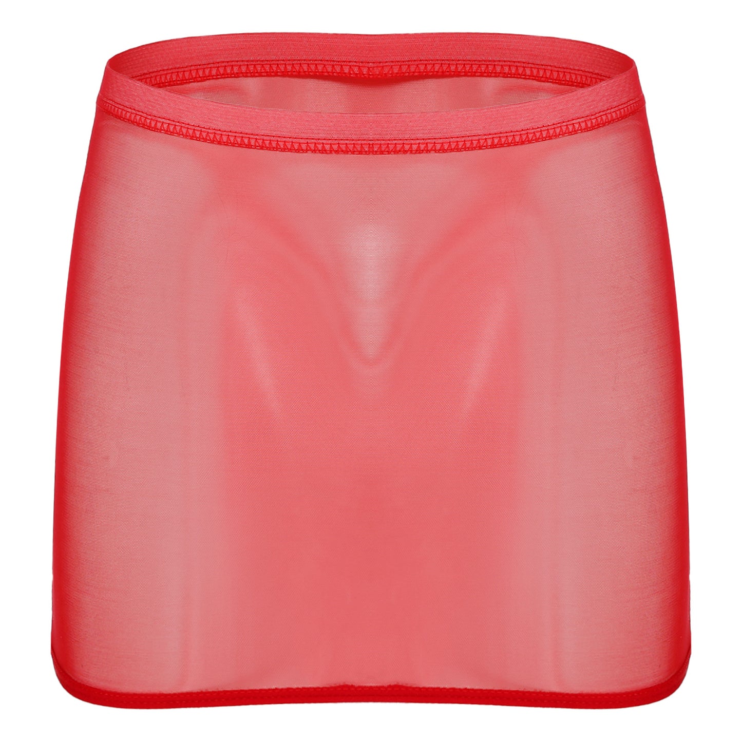 Women Sexy Night Club Pencil Skirts Solid Low Rise Stretchy Transparent Temptation Mini Micro Skirt Tight Package Hip Underskirt