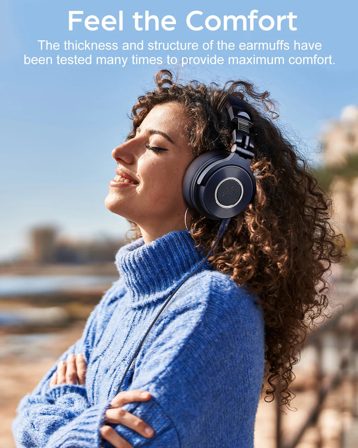 Oneodio Monitor 60 Wired Headphones Professional Studio Headphones Stereo Over Ear Headset With Hi-Res Audio Microphone For DJ