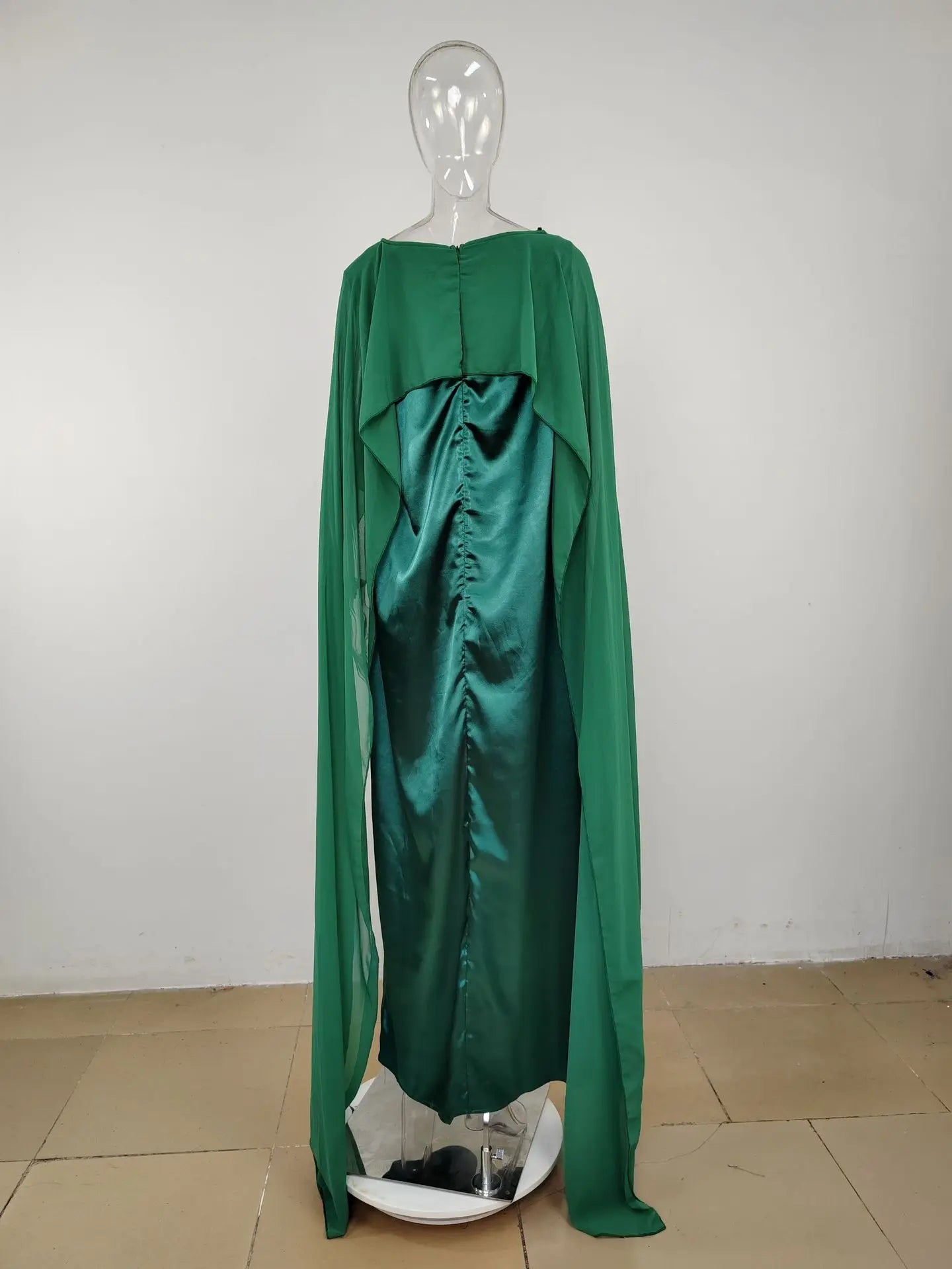 Women Dress Long Dresses Solid Round Neck Full Sleeve Casual Regular Loose Fit Elegant Splice High Waist Vestidos