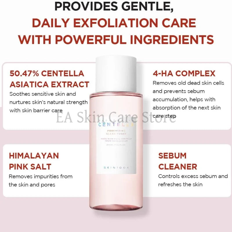 SKIN1004 Probio-CICA Essence Tea-Trica Purifying Toner Centella Skincare Coreanos Face Care Tone Brightening Boosting Toner