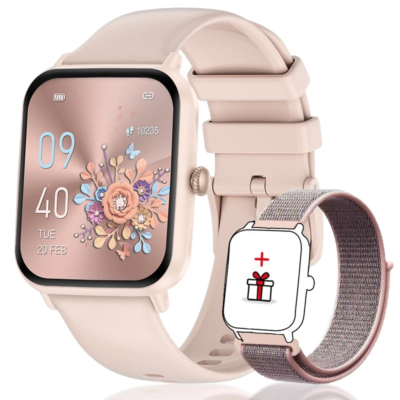 LIGE Fashion 1.83”HD Women Smart Watch Sports Fitness Watch Health Monitoring Digital Men Waterproof Smartwatch Ladies Bracelet