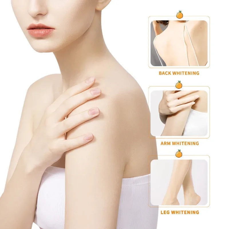Vitamin C Body Lotion Whitening Creams Moisturising Exfoliating Leg Arm Back Body Skin Care Cream for Women Men