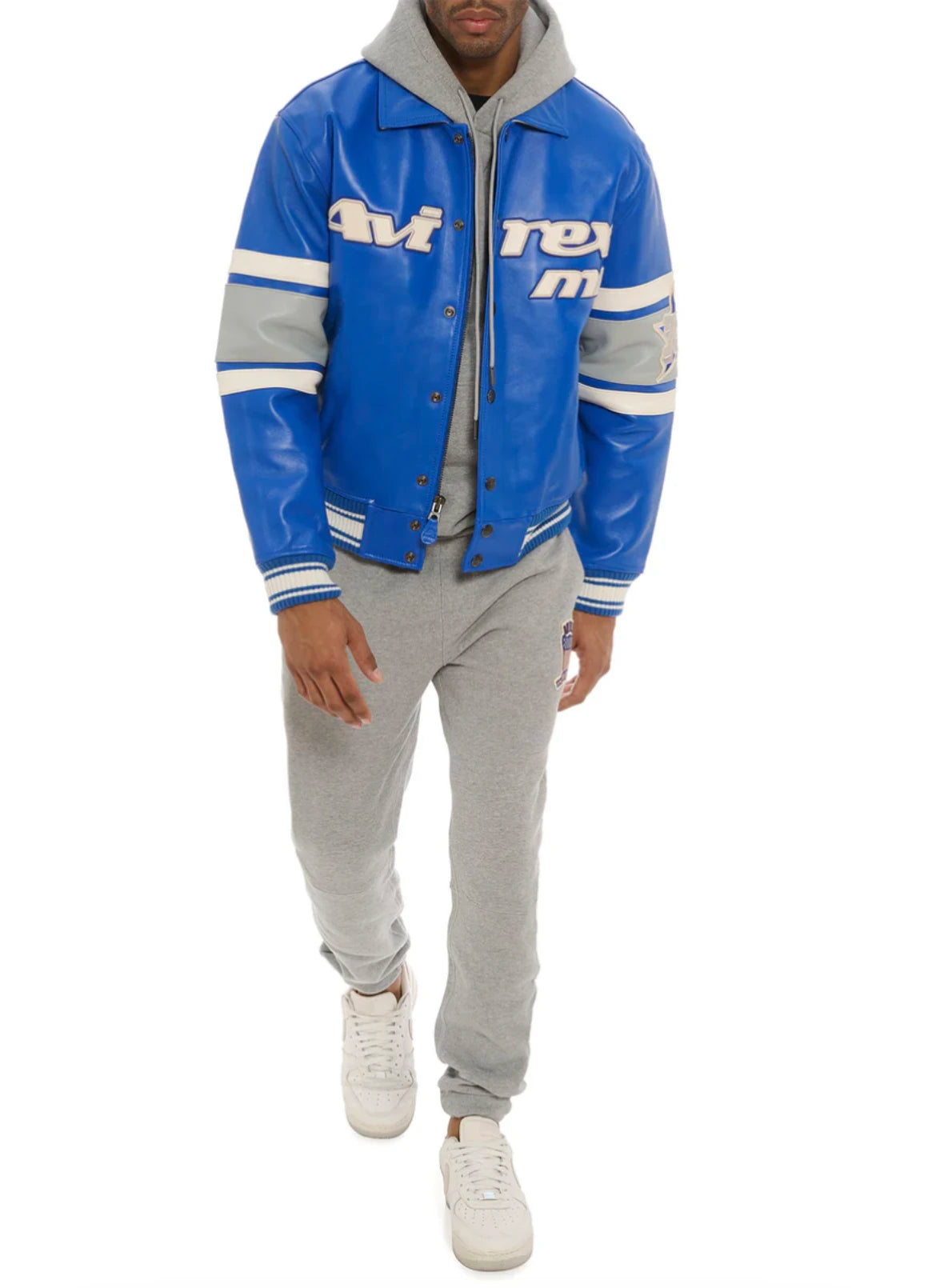 2024 New Listing Avirex Men Thickened Sheepskin Flight Suit Jacket US Size Casual Genuine Leather Leather Jacket Classic Coat