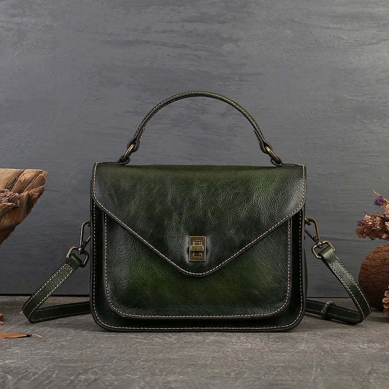 MOTAORA 2025 Trend Genuine Leather Women's Luxury Designer Shoulder Bag | Square Shape Handbag