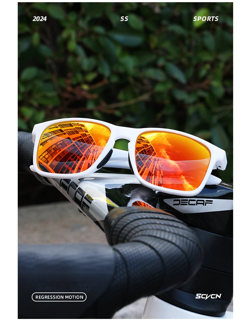 SCVCN Polarized Sunglasses Men MTB Cycling Glasses Outdoor Sports Bike UV400 Goggles Women Fishing Bicycle Cycling Glasses New
