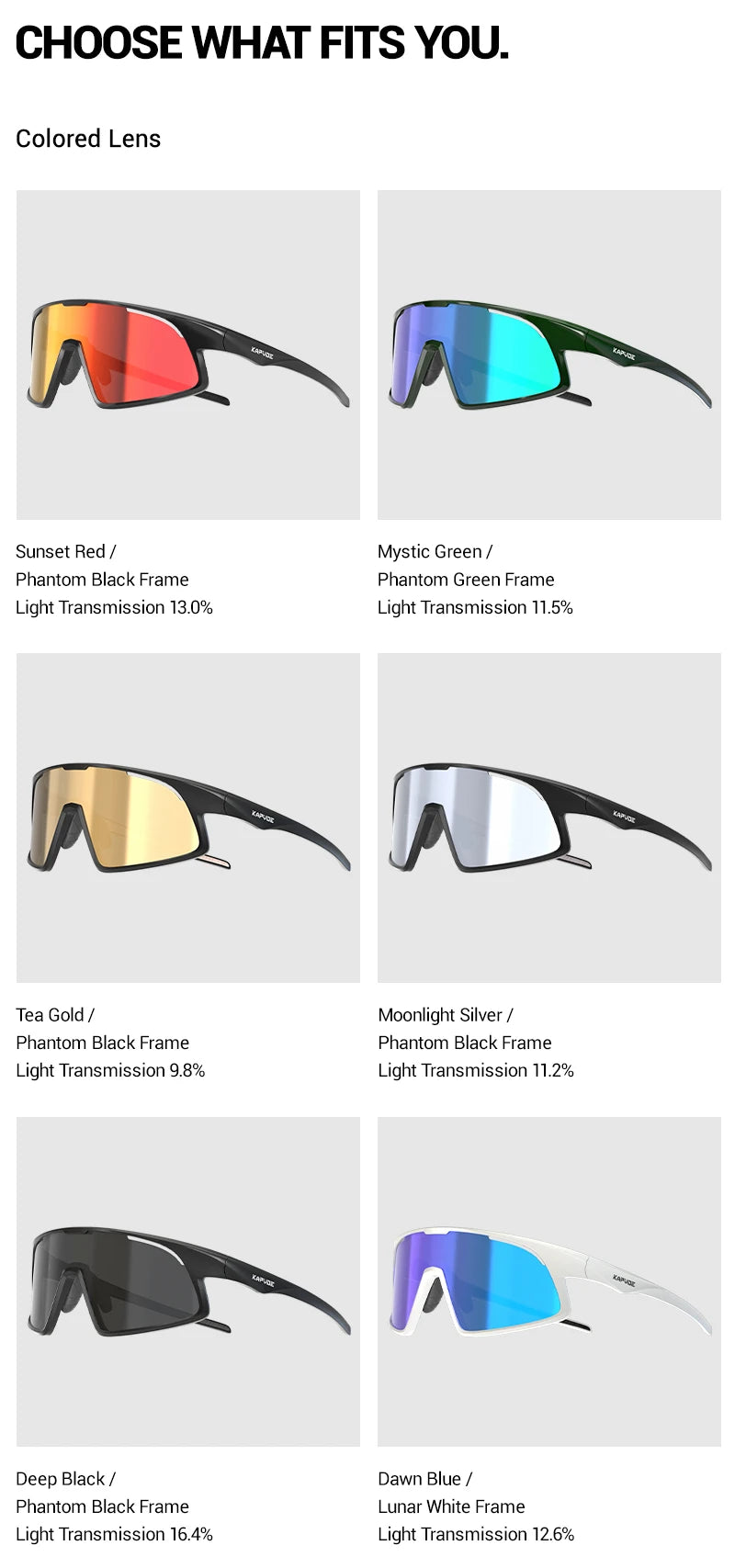 Kapvoe New Cycling Glasses Sports Glasses Sunglasses Men Women Hiking Glasses Bike MTB Bicycle Outdoor Eyewear UV400 Goggles