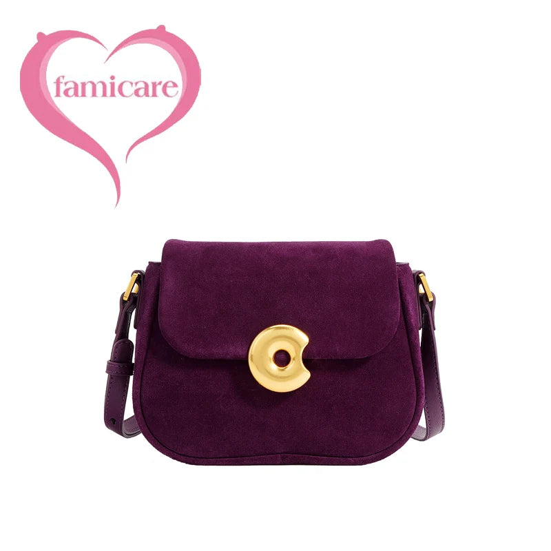 Women Shoulder Bag Female Split Leather Ins Vintage Messenger Lady Small Square Palm Texture Printing Box Flap Underarm Bag 2022