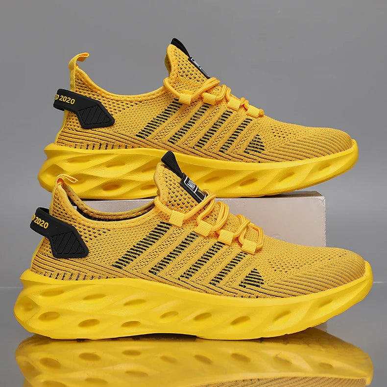 Men Shoes Comfortable Casual Sneakers Breathable Platform Running Shoes Man Mesh Mesh Sports Waling Tennis For Women Masculino