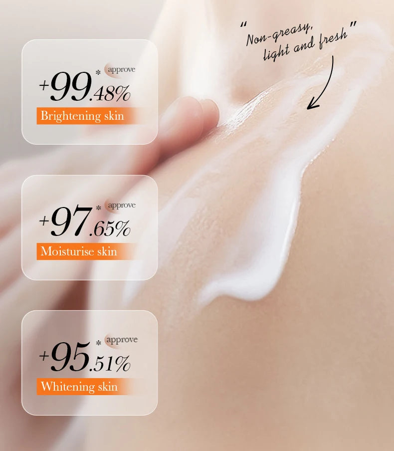 300ml Turmeric Body Cream Dark Spots Whitening Lotion Vitamin C Moisturizing Face Cream Tender Firming Body Skincare