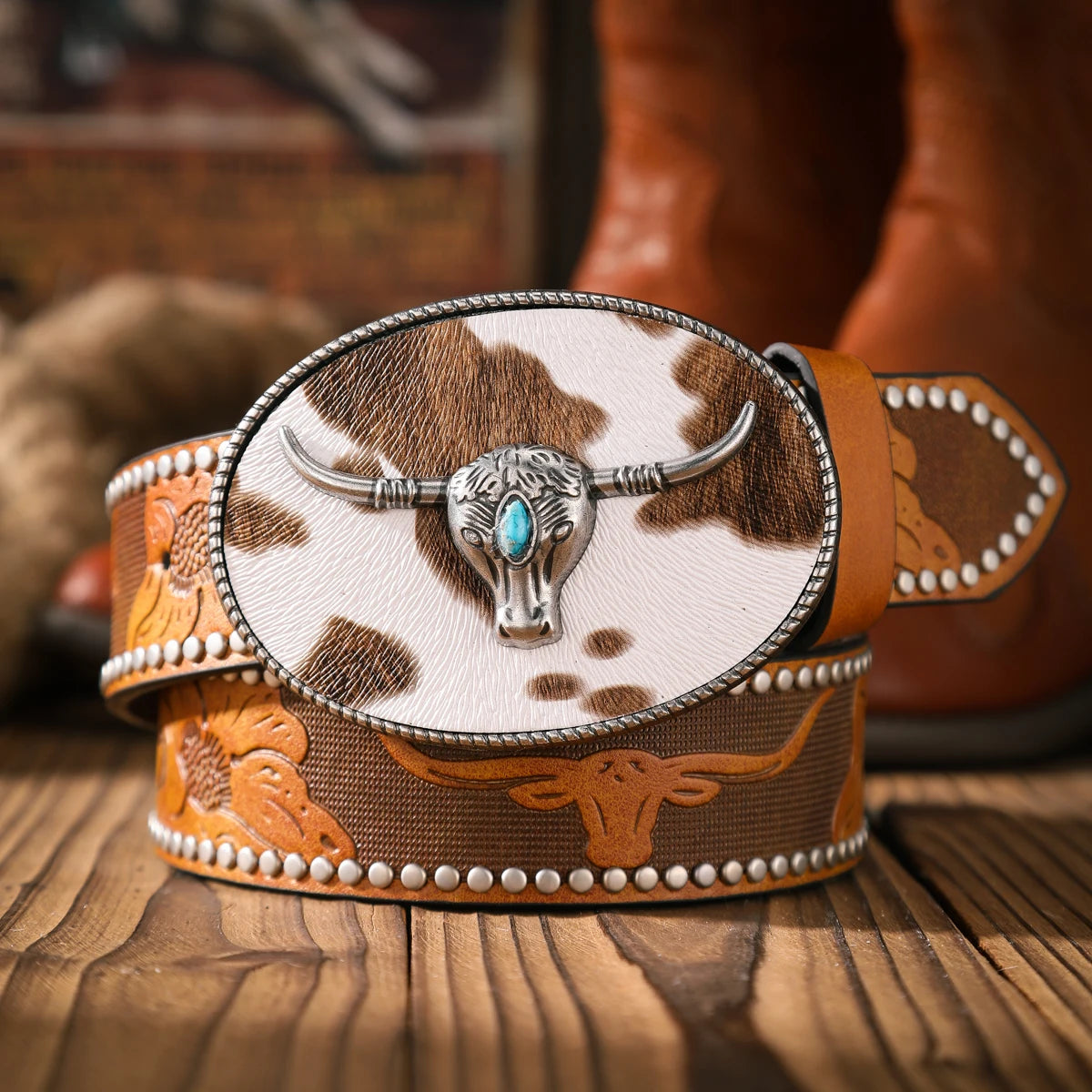 A casual and retro belt, a waist accessory for Western-style clothing, metal buckle, PU belt, suitable for both men and women