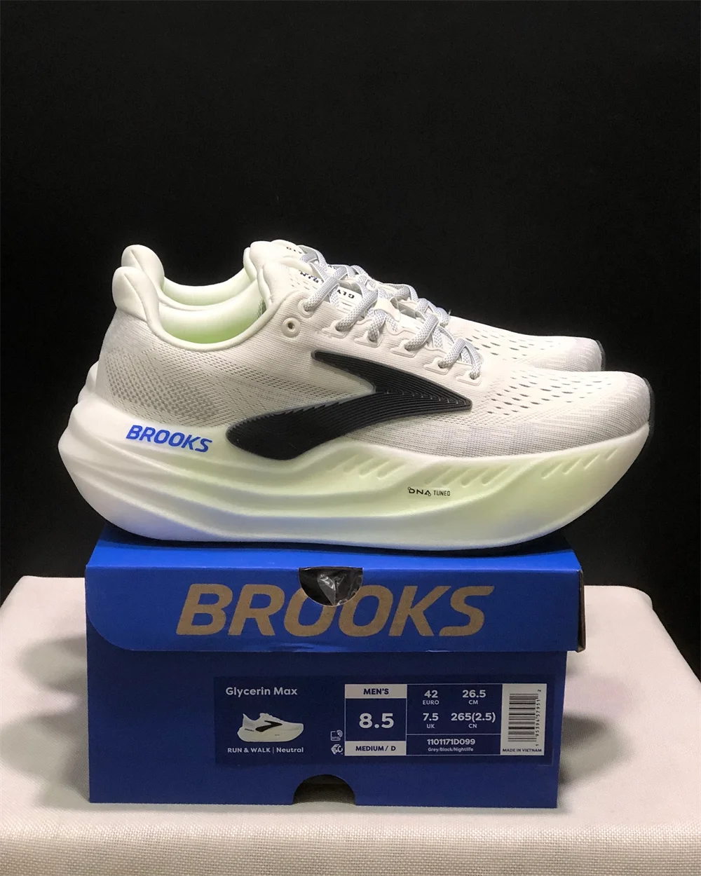 Brooks Glycerin Max Men’s Running Shoes – Breathable, Anti-Slip, Shock-Absorbing Sneakers
