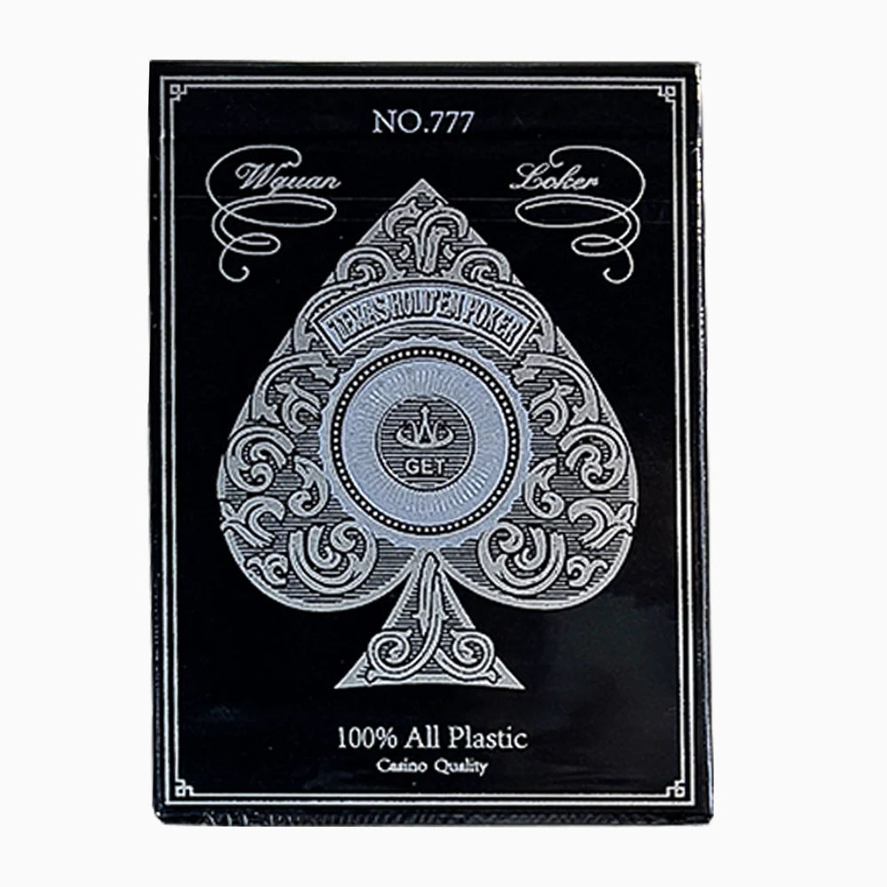 Premium Gold Edge Silver Edge Playing Cards PVC Plastic Waterproof Durable Poker Cards Large Character Deck of Cards for Parties
