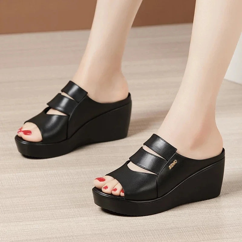Women’s Wedge Heel Platform Sandals – Summer Comfort, Size 32–43
