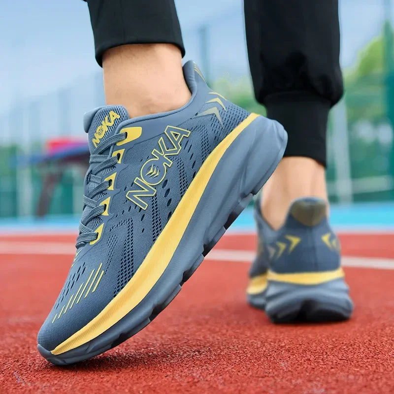 Marathon Sports Running Shoes Men Breathable Lightweight Sneakers Comfortable Athletic Nonskid Leisure Outdoor Sneakers for Men