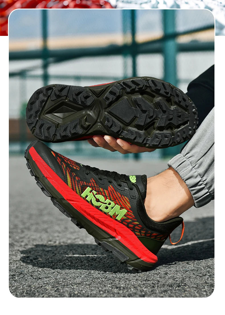 Marathon Shoes Men Casual Sneakers Man Trail Running Sports Shoe Mountain Marathon Shoe Outdoor Comfy Athletic Trekking Sneakers