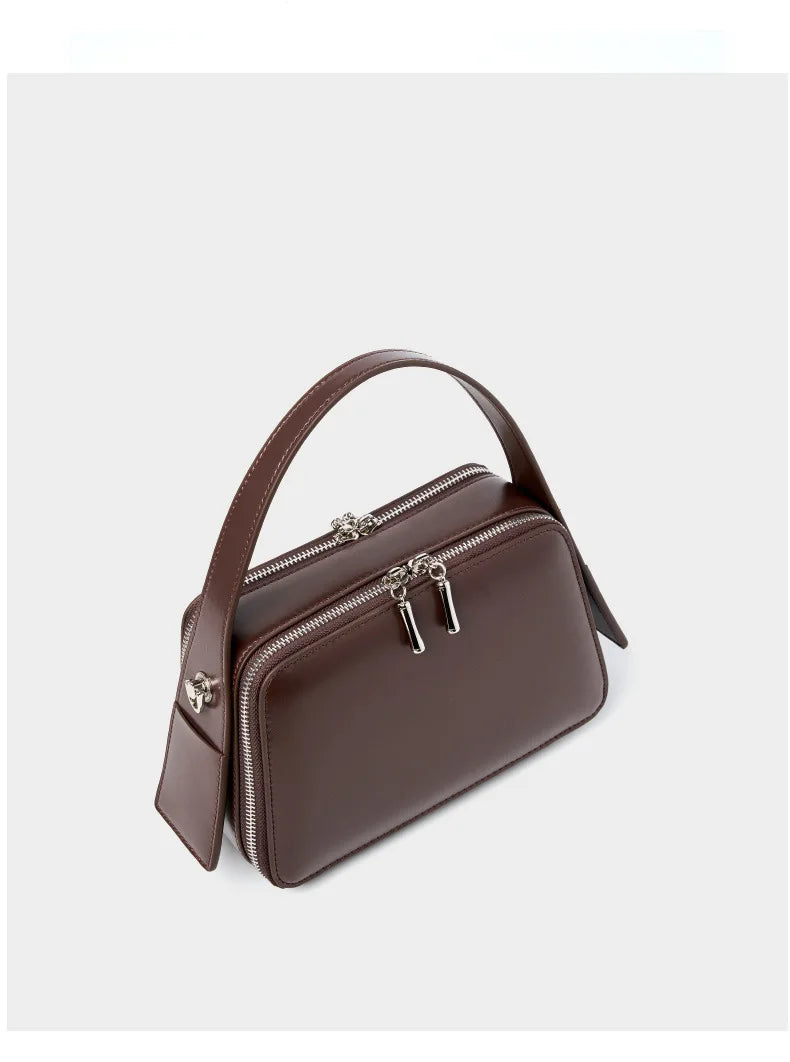 YANATARI underarm cowhide Genuine leather handbags women vintage shoulder bag female crossbody bags luxury high quality 2025