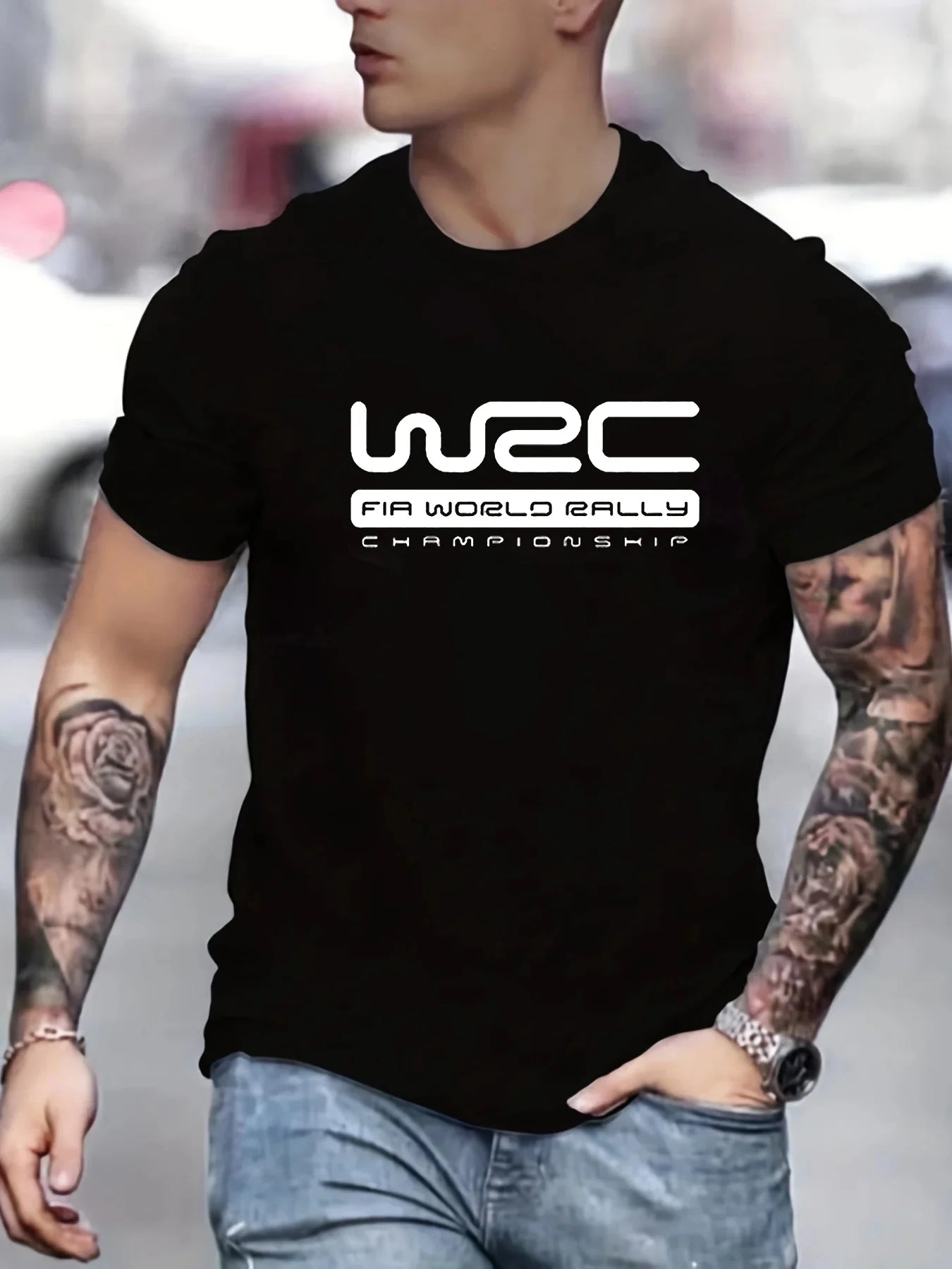 Men's 100% Cotton Casual Letter Printed Short Sleeve T-Shirt