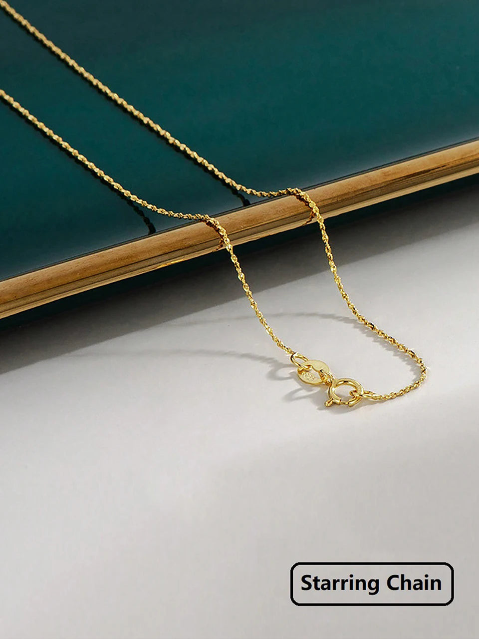 GRA 18K Gold Minimalist Box Snake Chain Necklace for Women Gift 40cm 45cm Choker Real 925 Sterling Silver Fashion Fine Jewelry