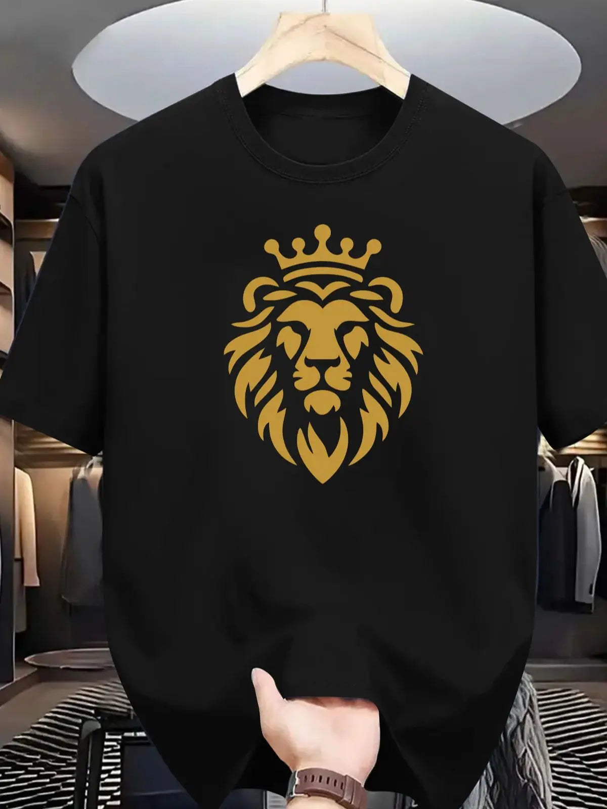 Men’s Summer 100% Pure Cotton Casual Graphic T-Shirt