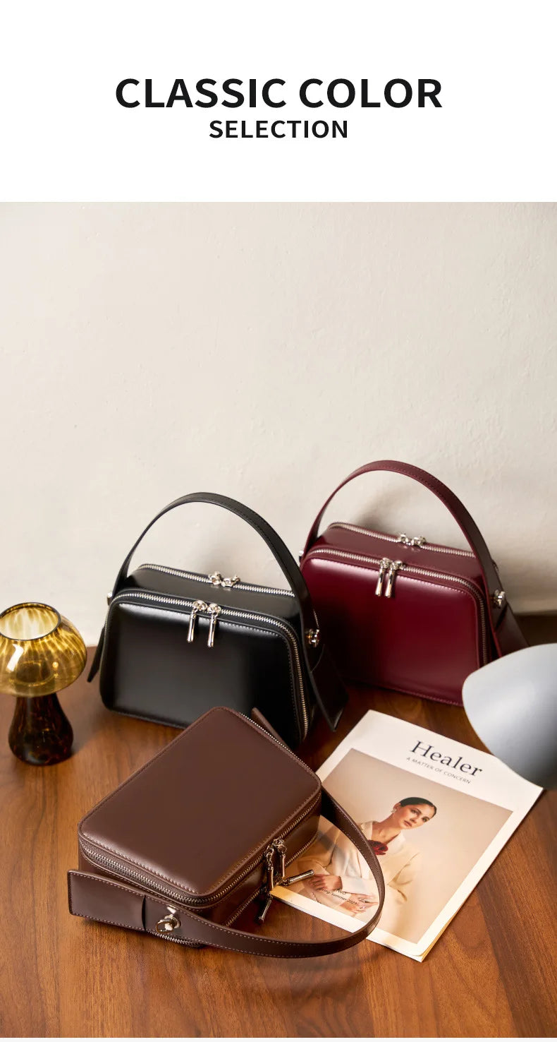 YANATARI underarm cowhide Genuine leather handbags women vintage shoulder bag female crossbody bags luxury high quality 2025