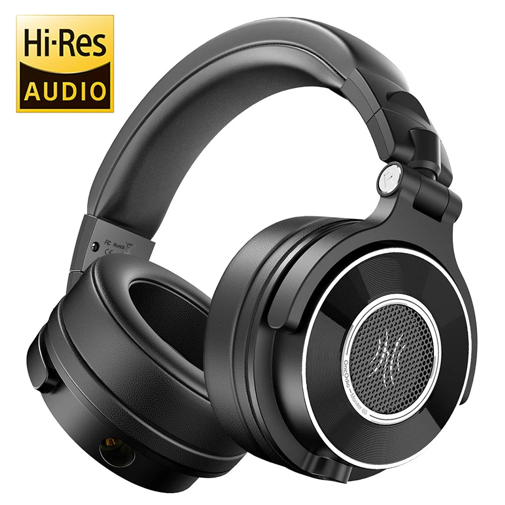 Oneodio Monitor 60 Wired Headphones Professional Studio Headphones Stereo Over Ear Headset With Hi-Res Audio Microphone For DJ