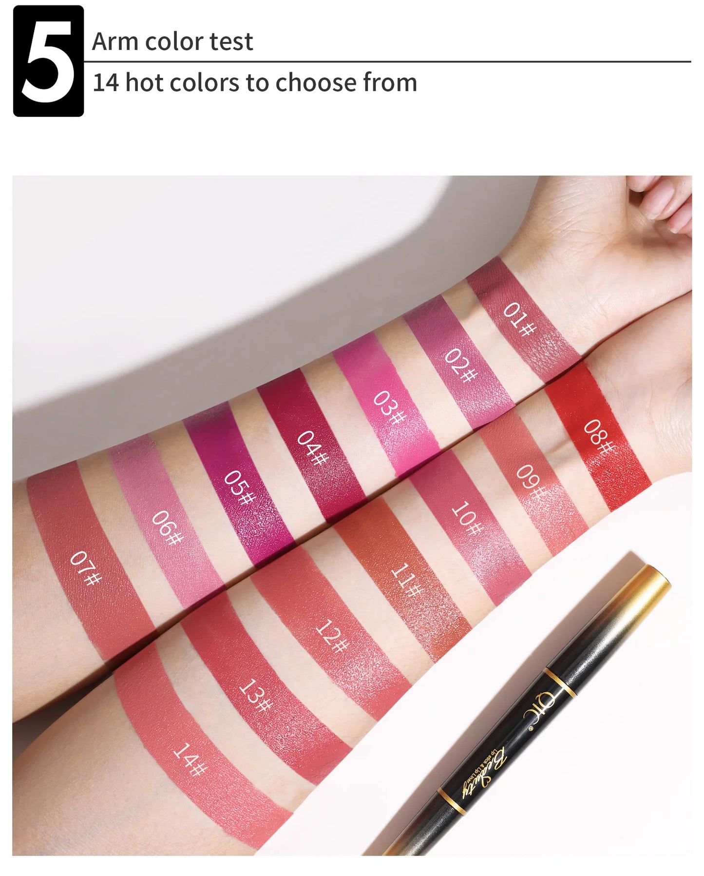2 IN 1 Lip Liner Waterproof Nude Matte Lipstick Pencil Sexy Red Long Lasting Double Ended Lipliner Makeup Cosmetics For Women