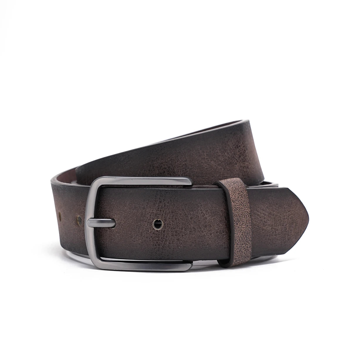 A men's PU belt suitable for leisure business gifts (send a perforated nail)