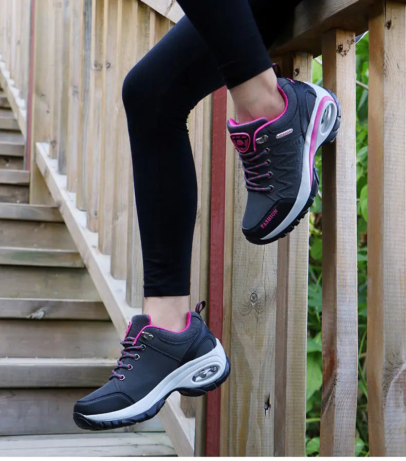 Women Sports Shoes Platform Sneakers Fashion Outdoor Hiking Non-Slip Casual Shoes Low Top Running Shoes Women Footwear