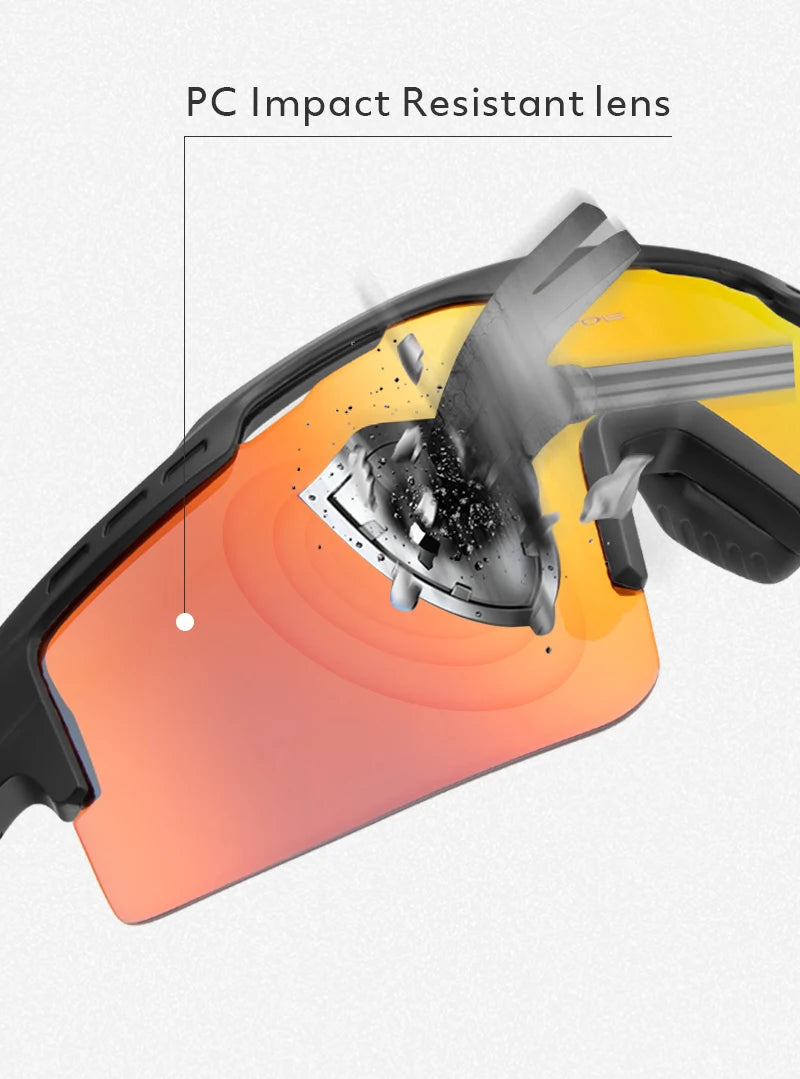 KAPVOE Photochromic Cycling Glasses Outdoor Sports Sunglasses for Man Bicycle Eyewear MTB Cycling Women Road Bike UV400 Goggles