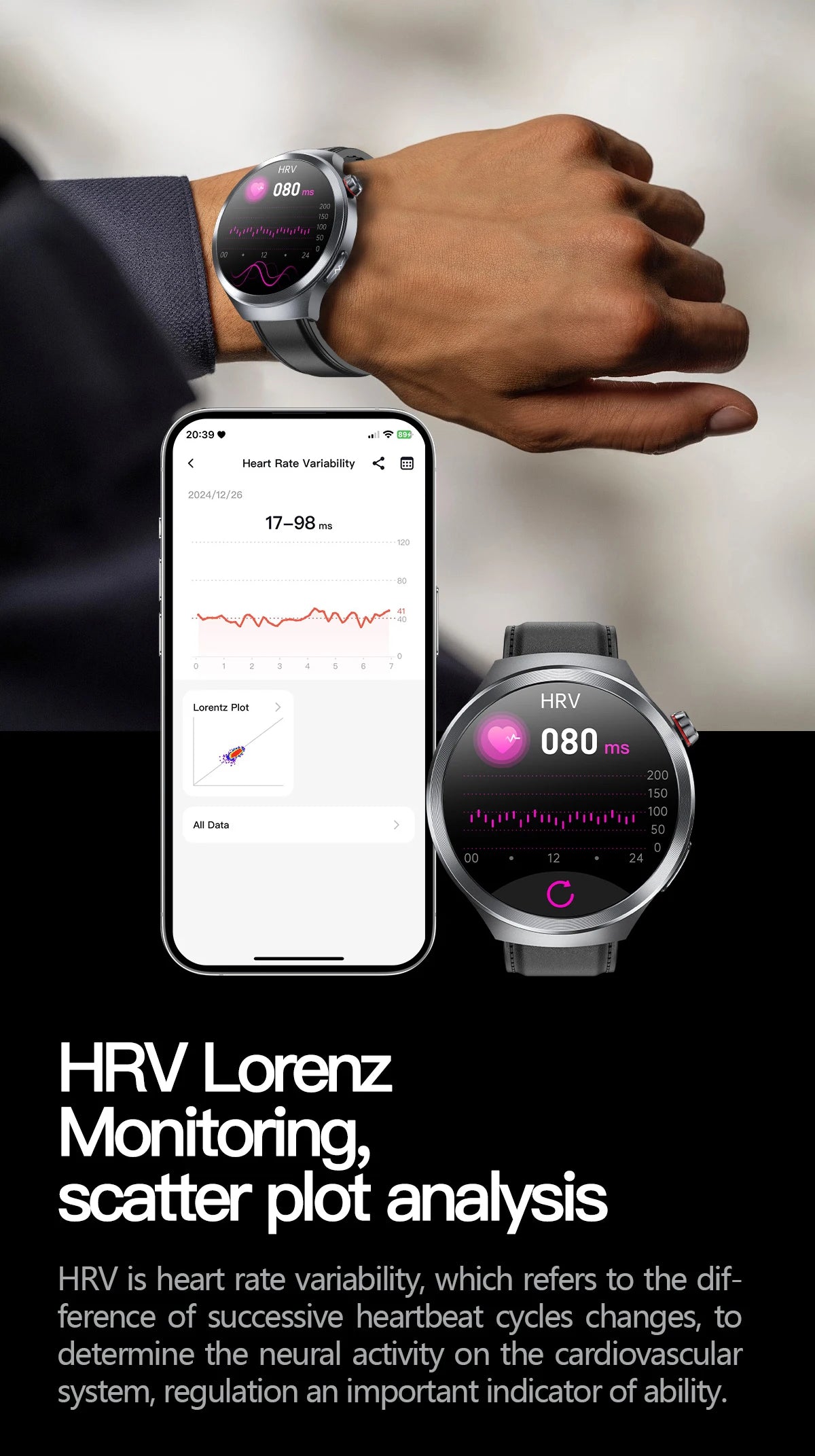 LIGE 2025 ECG Smart Watch Men 1.73” AMOLED Screen Emotional Detection Fatigue Monitoring Watches NFC Access Control Smartwatch
