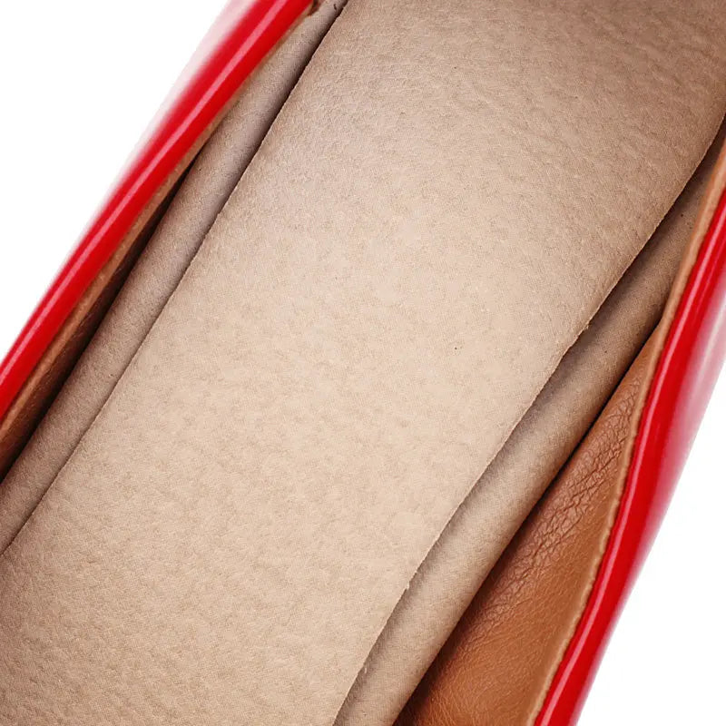 Women’s Pumps Classic Sexy Thin High Heels 12cm Patent Leather Stiletto Pointed Toe Party Elegant Office Shoes Big Size 34-48