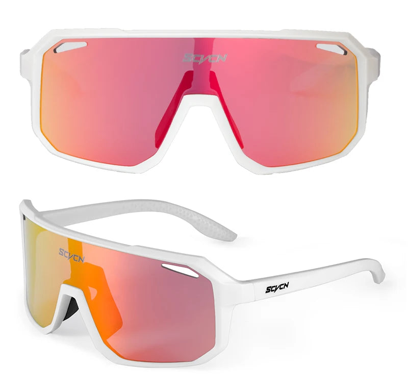 SCVCN Outdoor MTB Driving Glasses Cycling Sunglasses UV400 Women Sports Running Eyewear Men Road Bicycle Glasses Bike Goggles