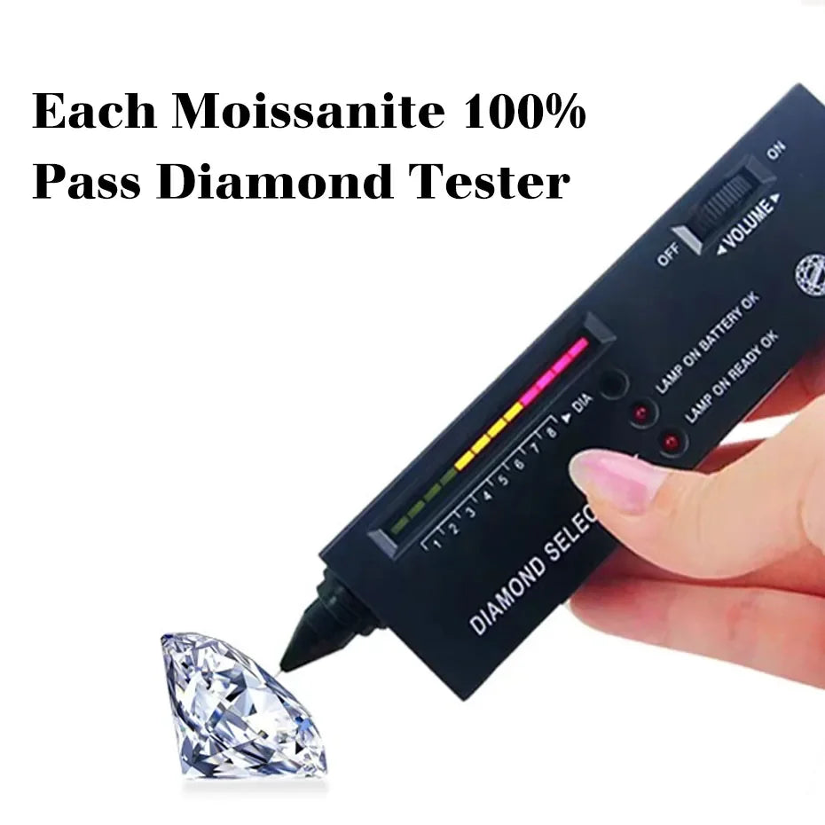 Yellow Gold Moissanite Rings for Women Total Is 2ct D Color VVS1Eternity Engagement Jewelry With Certificate Original Trend Gift