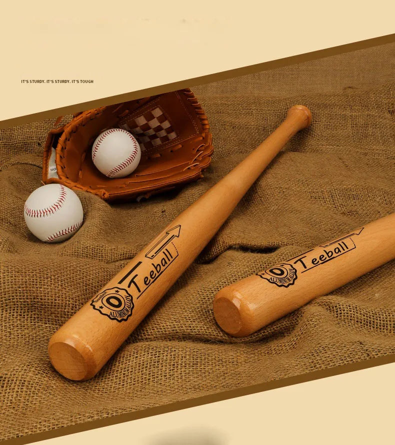 Professional Hardwood Baseball Bat 21-29 Inch Solid Wood for Sports Training Home Car Defense Personal Self-Defense