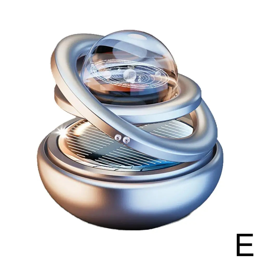 Car Solar Aromatherapy Ornaments Car Double Suspended Crystal Ball Aromatherapy Perfume Ornaments Creative Ornaments