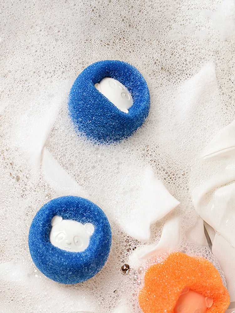 3PCS Reusable Hair Remover Washing Machine Hair Catcher Laundry Ball Dryer Ball for Clothing Dog Cat Pet Hair Remover