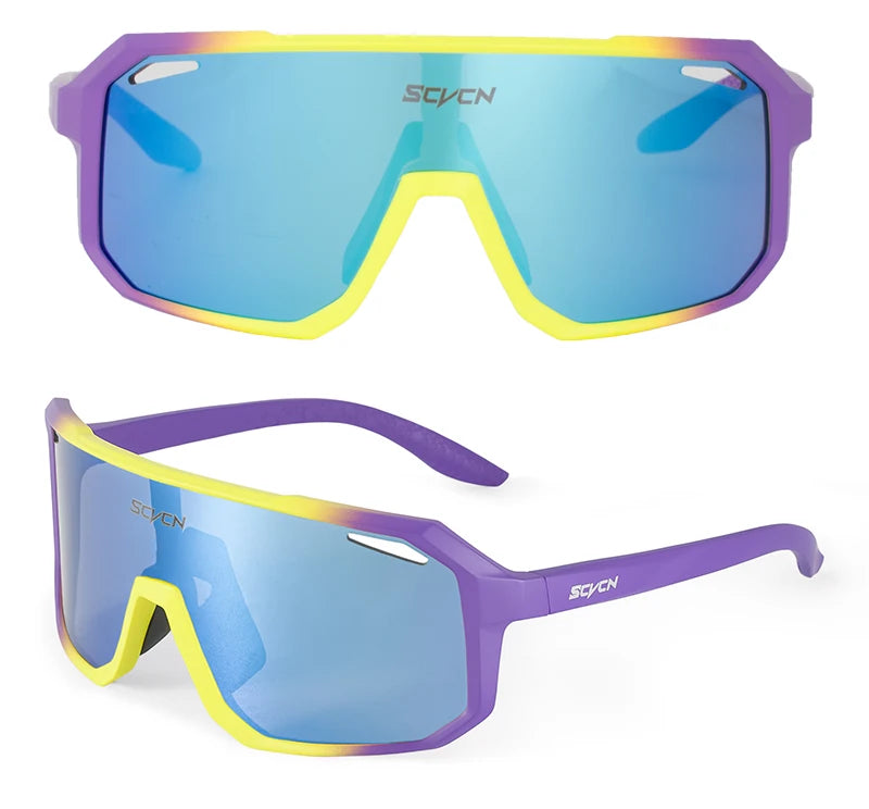 SCVCN Outdoor MTB Driving Glasses Cycling Sunglasses UV400 Women Sports Running Eyewear Men Road Bicycle Glasses Bike Goggles