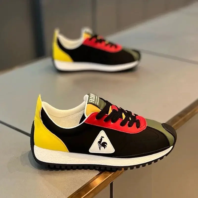 Official-website 2025 Men's Casual Sneakers Summer Comfortable Breathable Lace-up Running Shoes Men's Outdoor Soft-soled Shoes