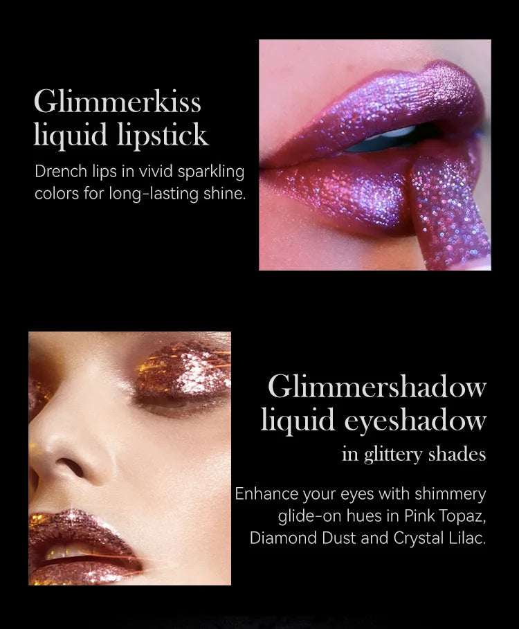 MLSMILE Multi-Color Non-stick Cup Matte Lipstick Flash Lasting Easy Color Diamond Lipstick Dark Halloween Look