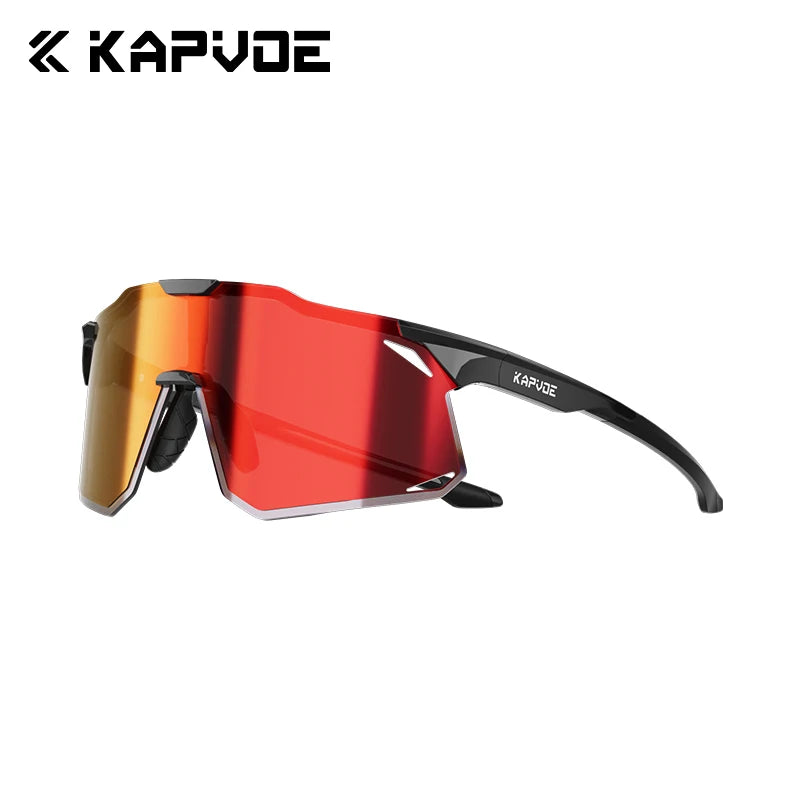 KAPVOE New Outdoor Cycling Sunglasses Men Women Mountain Bicycle Sports Eyewear MTB Bike Cycling Glasses UV400 Running Goggles