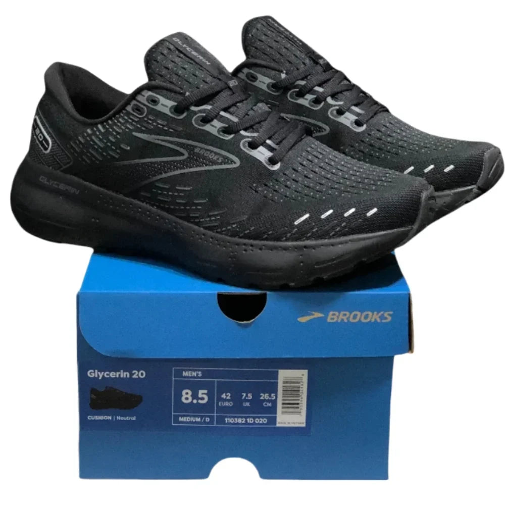 Brooks Men’s Glycerin GTS 20 Running Shoes Casual Sneakers Provides A Lightweight Fit and Responsive Cushioning for Every Step