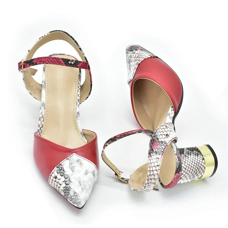 2024 Italian Shoe and Bag Set for Party In Women Luxury Shoes Women Designers Nigerian Women Party Pumps High Heels Sexy Ladies