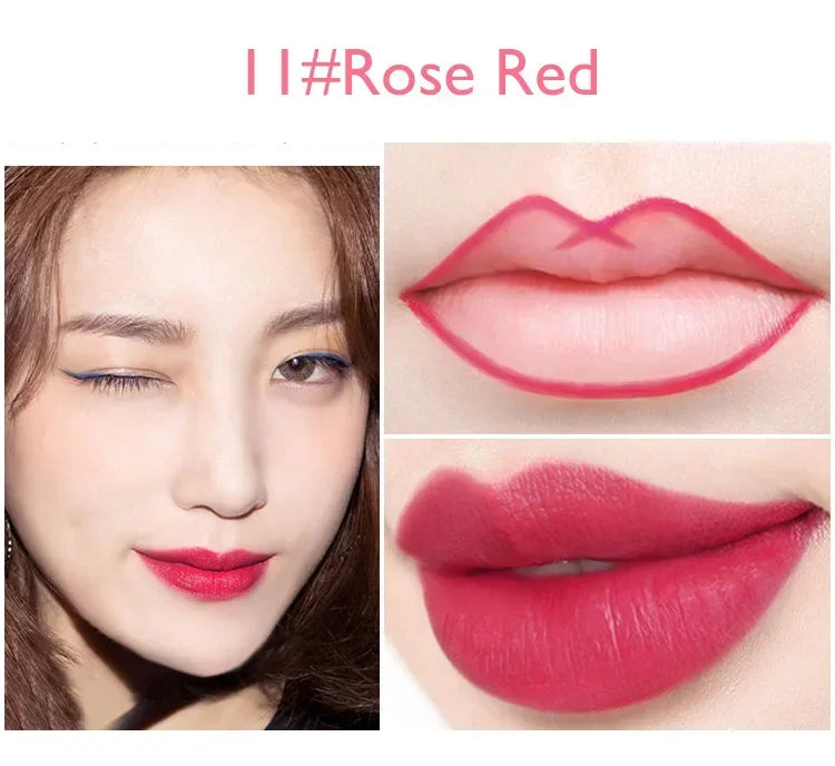 YALAIYI 13-Color Lip Liner Pencil Waterproof Colorfast Easy for Beginners Foggy Matte Long-Lasting Lip Makeup Pen