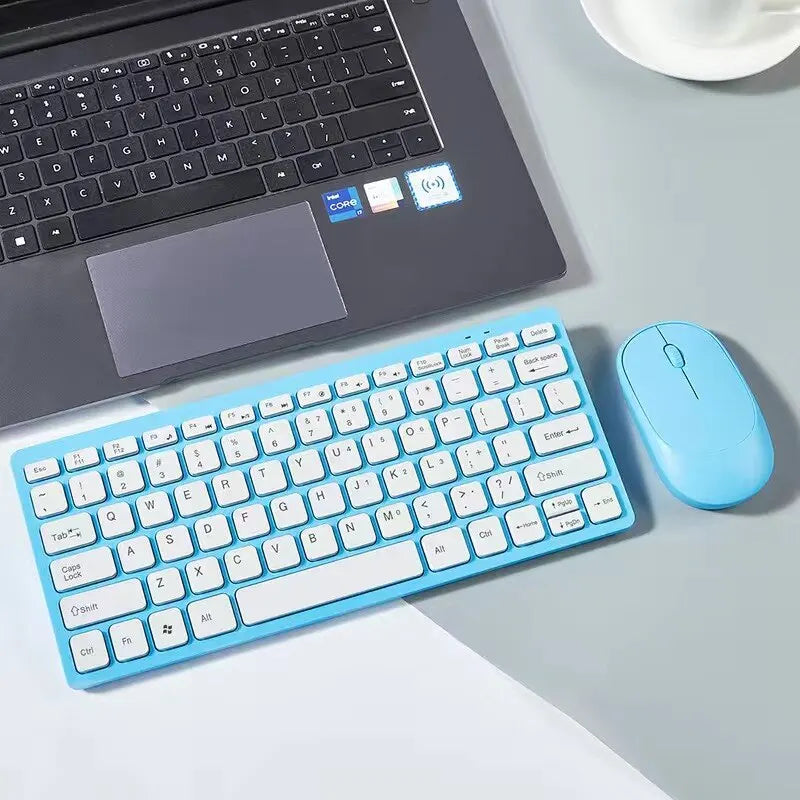 2.4G Wireless Keyboard and Mouse Protable Mini Keyboard Mouse Combo Set For Notebook Laptop Mac Desktop PC Computer Smart TV PS4