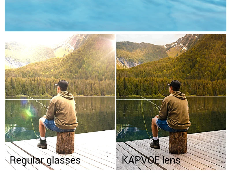 Kapvoe Polarized Outdoor Fishing Sunglasses Men Women MTB Road Bicycle Cycling Glasses Sports Camping Bike UV400 Fishing Goggles