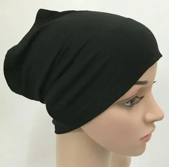 Cotton Muslim Underscarf Inner Tube Cap Islamic Eid Prayer Hijab Bottom Hat Headwear Arab Women Wrap Headscarf Turban