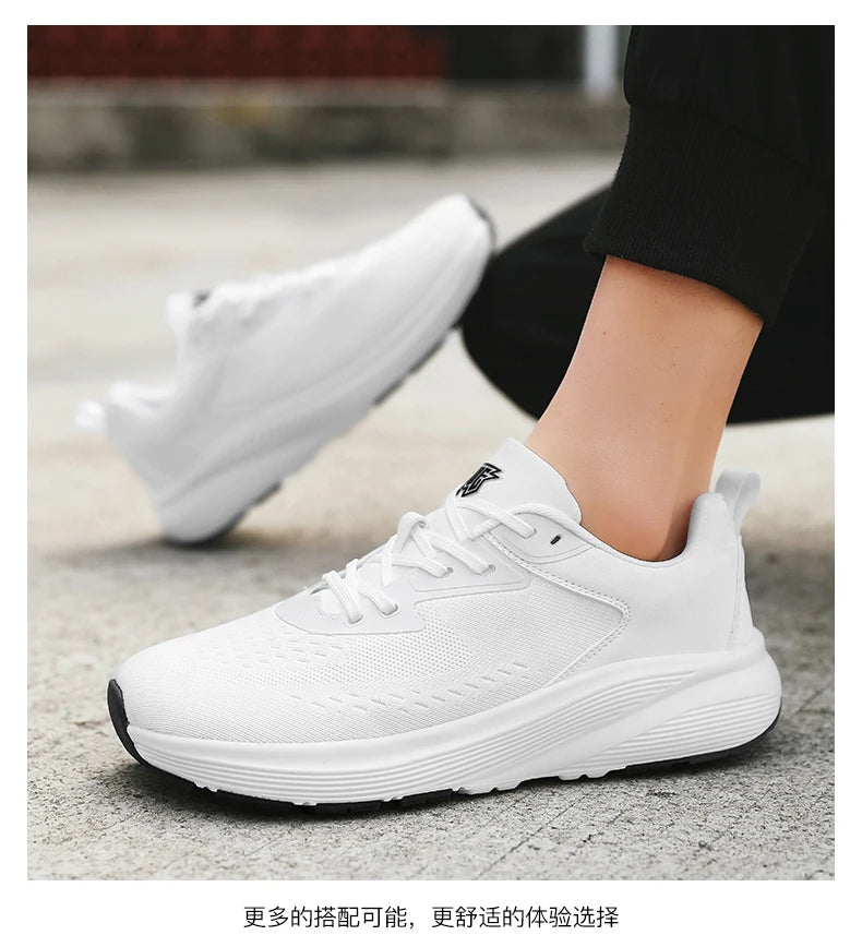 Couples breathable mesh casual sports shoes summer new non-slip outdoor running shoes plus size light men and women's sneakers