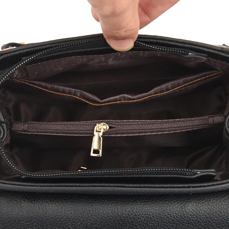 High Quality Soft Leather Tote Bag Fashion New Solid Ladies Purses and Handbags Large Capacity Shoulder Croosbody Bag for Women