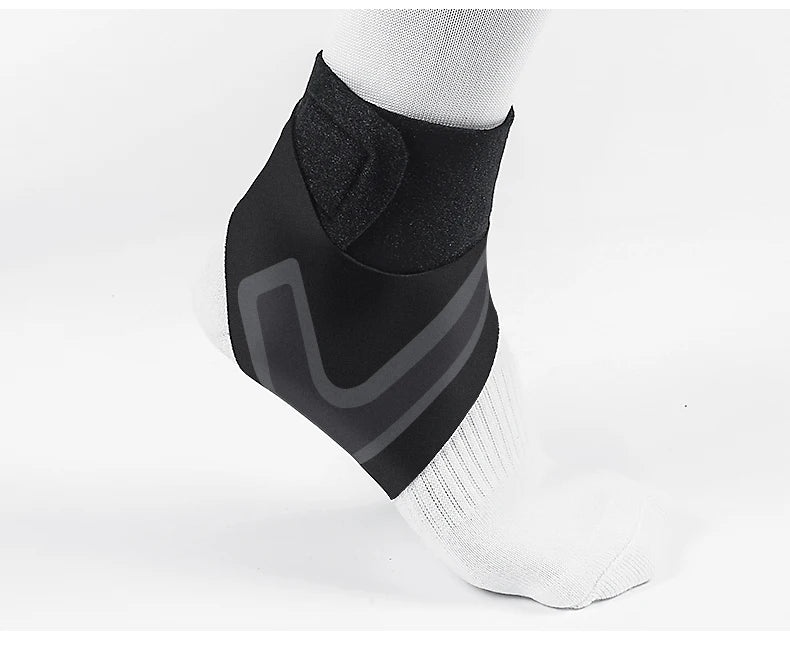 1PC Adjustable Ankle Support Pad Ankle Sleeve Pressure Anti-Spinning Elastic Breathable Support Fitness Sports Safety Prevention