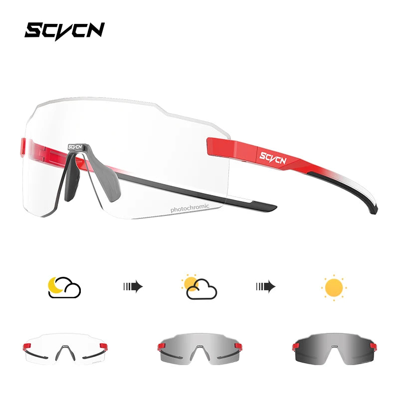 SCVCN New Outdoor Cycling Sunglasses MTB Glasses Bike Cycling UV400 Eyewear Men Women Bicycle Mountain Sports Running Eyewear